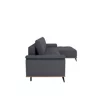 Coltar Extensibil Luigi, 262x168x85 h cm, Stofa, Grafit picture - 4