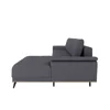 Coltar Extensibil Luigi, 262x168x85 h cm, Stofa, Grafit picture - 5