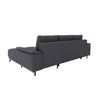 Coltar Extensibil Luigi, 262x168x85 h cm, Stofa, Grafit picture - 6