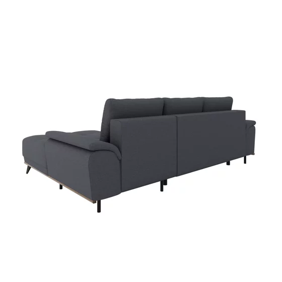 Coltar Extensibil Luigi, 262x168x85 h cm, Stofa, Grafit picture - 6