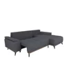 Coltar Extensibil Luigi, 262x168x85 h cm, Stofa, Grafit picture - 7