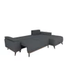 Coltar Extensibil Luigi, 262x168x85 h cm, Stofa, Grafit picture - 8