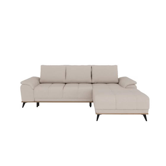 Coltar Extensibil Luigi, 262x168x85 h cm, Stofa, Grej picture - 2