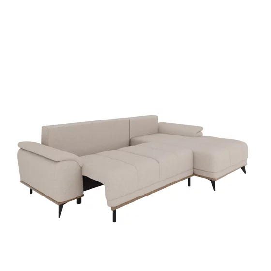 Coltar Extensibil Luigi, 262x168x85 h cm, Stofa, Grej picture - 7