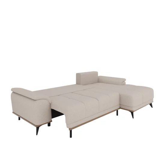 Coltar Extensibil Luigi, 262x168x85 h cm, Stofa, Grej picture - 8