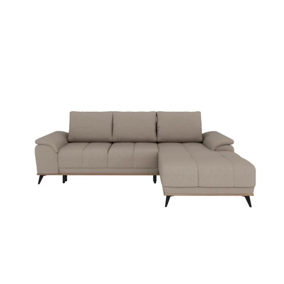 Coltar Extensibil Luigi, 262x168x85 h cm, Stofa, Taupe picture - 2