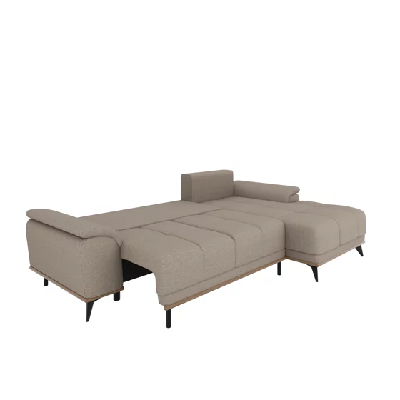 Coltar Extensibil Luigi, 262x168x85 h cm, Stofa, Taupe picture - 8