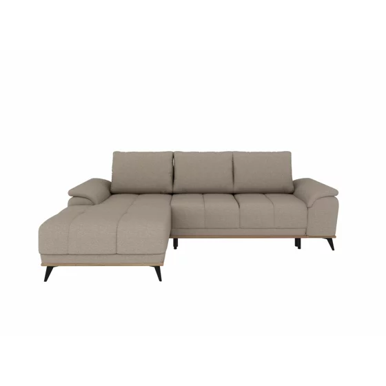 Coltar Extensibil Luigi, 262x168x85 h cm, Stofa, Taupe picture - 1