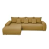 Coltar Extensibil Maribor, 282x205x92 h cm, Stofa, Galben Mustar, Stanga picture - 1