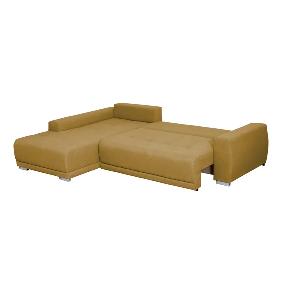 Coltar Extensibil Maribor, 282x205x92 h cm, Stofa, Galben Mustar, Stanga picture - 3
