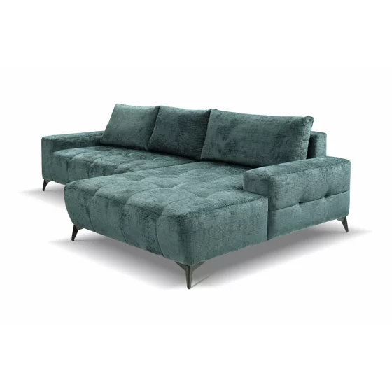 Coltar Extensibil Mauro, 290x175x85 cm, Stofa, Teal picture - 4