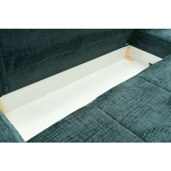 Coltar Extensibil Mauro, 290x175x85 cm, Stofa, Teal picture - 5