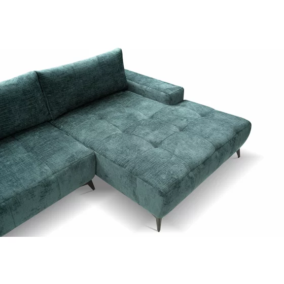 Coltar Extensibil Mauro, 290x175x85 cm, Stofa, Teal picture - 6