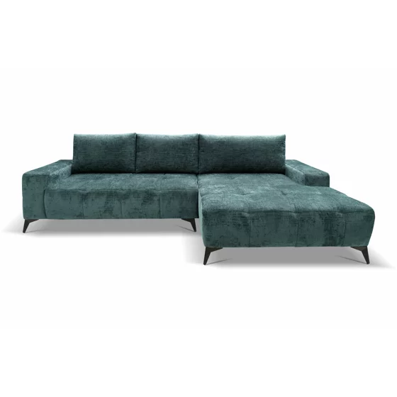 Coltar Extensibil Mauro, 290x175x85 cm, Stofa, Teal picture - 1