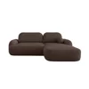 Coltar Extensibil Molly L, 276x176x84 h cm, Stofa Tip Boucle,  Coffe picture - 1