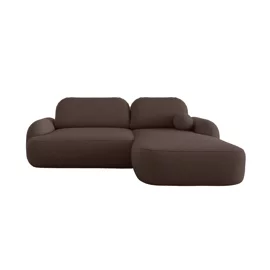 Coltar Extensibil Molly L, 276x176x84 h cm, Stofa Tip Boucle,  Coffe