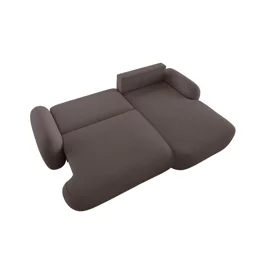 Coltar Extensibil Molly L, 276x176x84 h cm, Stofa Tip Boucle,  Coffe