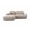 Coltar Extensibil Molly L, 276x176x94 h cm, Stofa Tip Boucle, Beige Inchis picture - 1