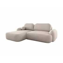 Coltar Extensibil Molly L, 276x176x94 h cm, Stofa Tip Boucle, Beige Inchis