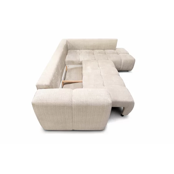 Coltar Extensibil Momir, 276x214x92 h cm, Stofa Beige picture - 6