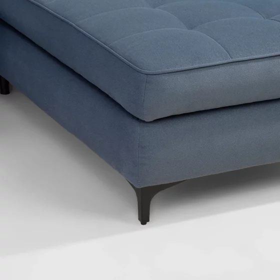 Coltar Extensibil Nala, 251x203x70-90 h cm, Stofa, Albastru picture - 5