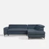 Coltar Extensibil Nala, 251x203x70-90 h cm, Stofa, Albastru picture - 2