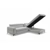 Coltar Extensibil Nala, 251x203x70-90 h cm, Stofa, Gri picture - 5