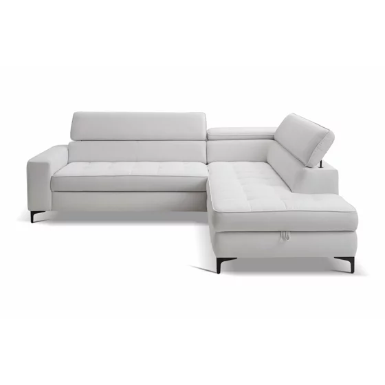 Coltar Extensibil Nala, 251x203x70-90 h cm, Stofa, Gri picture - 2