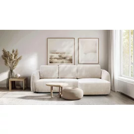 Coltar Extensibil Praga, 270x154x94 h cm, Stofa Beige