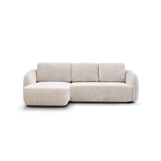 Coltar Extensibil Praga, 270x154x94 h cm, Stofa Beige picture - 5