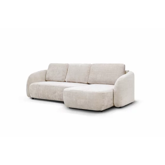 Coltar Extensibil Praga, 270x154x94 h cm, Stofa Beige picture - 9