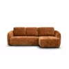 Coltar Extensibil Praga, 270x154x94 h cm, Stofa Portocalie picture - 2