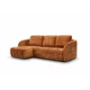 Coltar Extensibil Praga, 270x154x94 h cm, Stofa Portocalie picture - 7