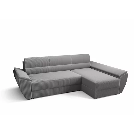 Coltar Extensibil Rewa, Universal, Compartiment Depozitare, 255.5x139x86 h cm, Stofa, Gri picture - 2