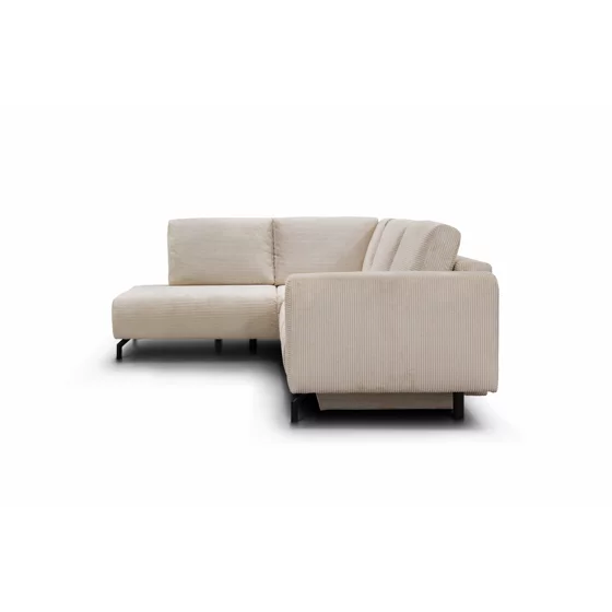 Coltar Extensibil Vedra, 270x210x90 h cm, Stofa Raita, Beige picture - 5