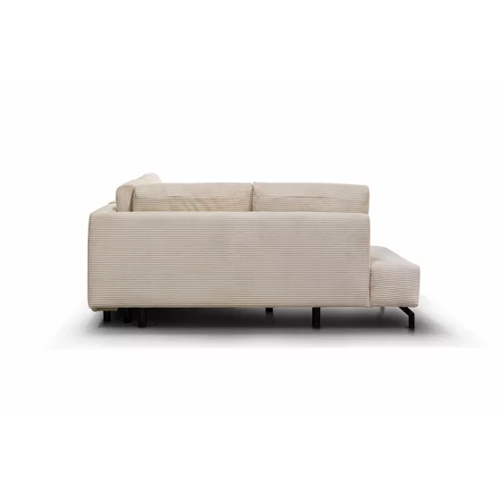 Coltar Extensibil Vedra, 270x210x90 h cm, Stofa Raita, Beige picture - 6