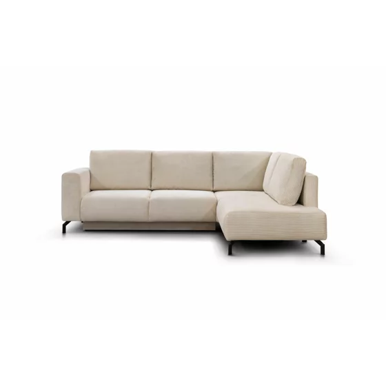 Coltar Extensibil Vedra, 270x210x90 h cm, Stofa Raita, Beige picture - 1