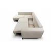 Coltar Extensibil Vedra, 270x210x90 h cm, Stofa Raita, Beige picture - 7