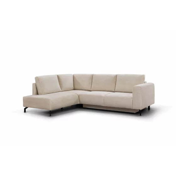 Coltar Extensibil Vedra, 270x210x90 h cm, Stofa Raita, Beige picture - 8