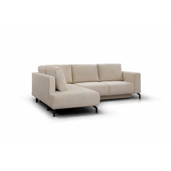 Coltar Extensibil Vedra, 270x210x90 h cm, Stofa Raita, Beige picture - 9