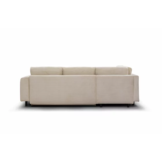 Coltar Extensibil Vedra, 270x210x90 h cm, Stofa Raita, Beige picture - 11