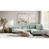 Coltar Extensibil Vedra, 270x210x90 h cm, Stofa Raita, Verde Mint picture - 1