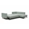 Coltar Extensibil Vedra, 270x210x90 h cm, Stofa Raita, Verde Mint picture - 3