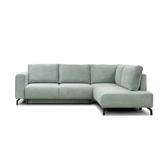 Coltar Extensibil Vedra, 270x210x90 h cm, Stofa Raita, Verde Mint picture - 4