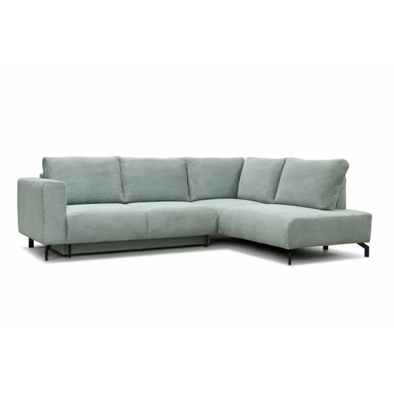Coltar Extensibil Vedra, 270x210x90 h cm, Stofa Raita, Verde Mint picture - 6