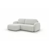 Coltar Extensibil Vertigo, 270x175x90 h cm, Stofa Gri Silver picture - 2