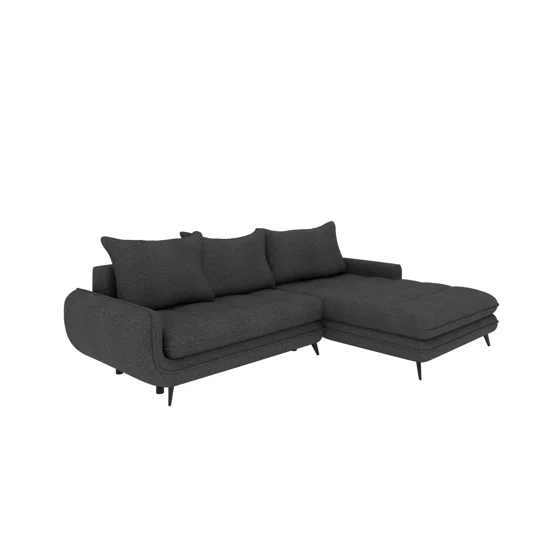 Coltar Extensibil Wesper, 266x189x69-93 h cm, Stofa, Gri picture - 3