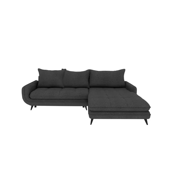 Coltar Extensibil Wesper, 266x189x69-93 h cm, Stofa, Gri picture - 1