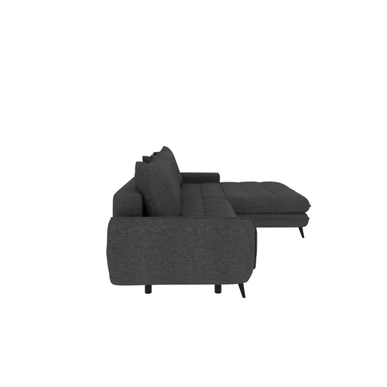 Coltar Extensibil Wesper, 266x189x69-93 h cm, Stofa, Gri picture - 4
