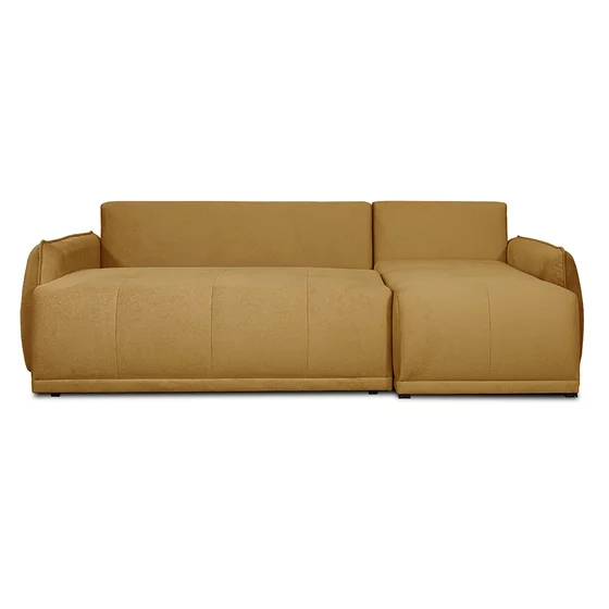 Coltar Extensibil York, Universal, Compartiment Depozitare,  254x160x78 h cm,  Stofa Galben Curry picture - 4